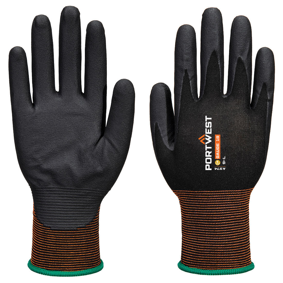 GP Grip 18 Nitrile Micro Foam Glove Black GP Grip 18 Nitrile Micro Foam Glove Black