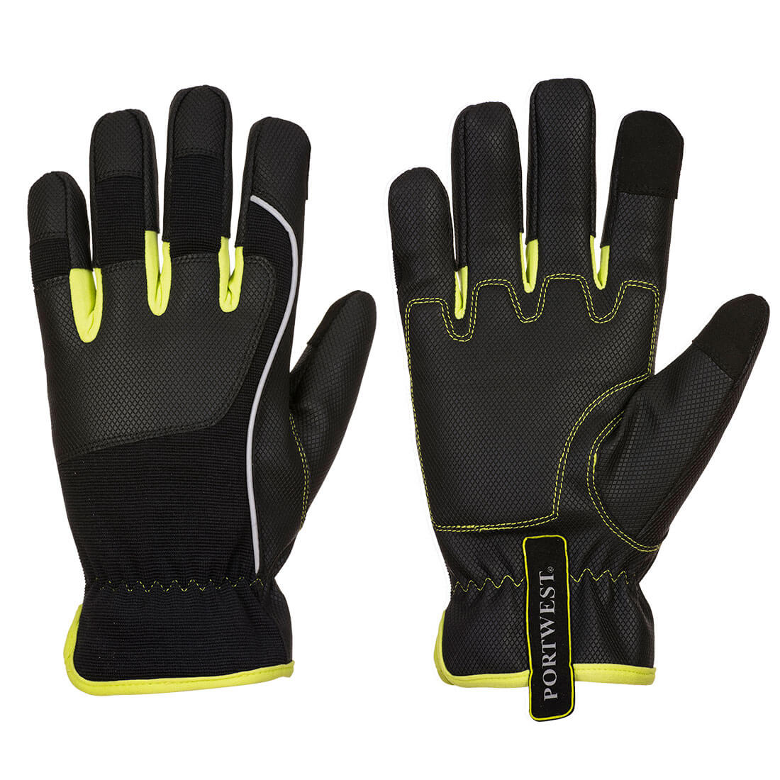 PW3 Mechanic 540 PU Reinforced Palm Glove Black/Yellow PW3 Mechanic 540 PU Reinforced Palm Glove Black/Yellow