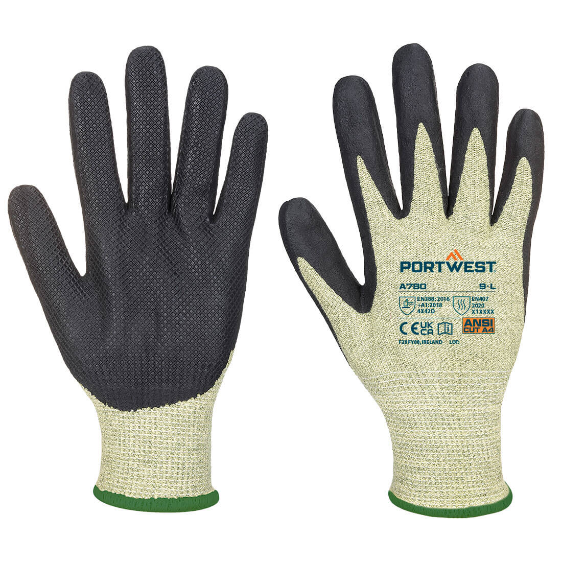 FR Arc Cut D13 Level 2 Glove Green/Black FR Arc Cut D13 Level 2 Glove Green/Black