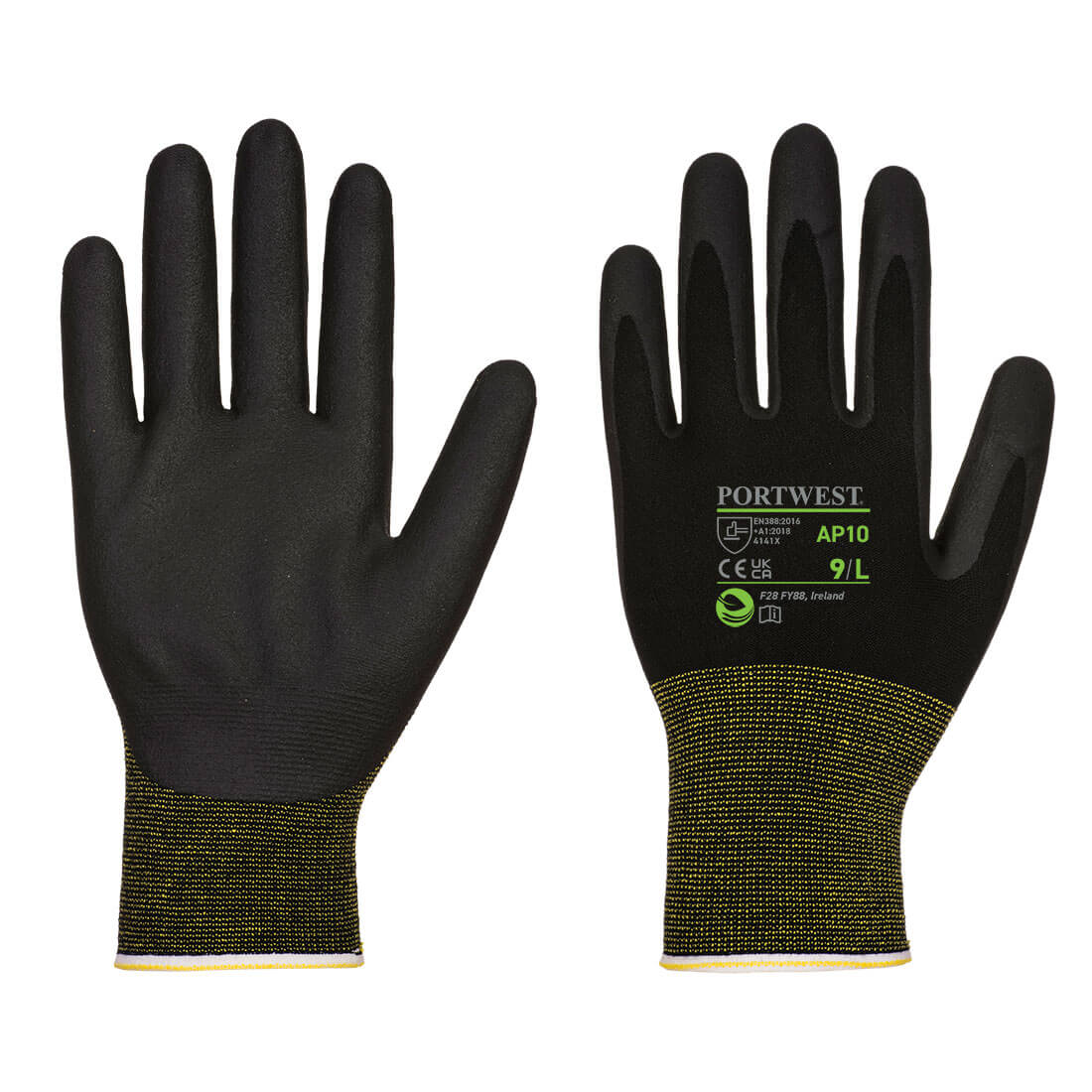 Grip 15 Foam Nitrile Bamboo Glove (Pk12) Black Grip 15 Foam Nitrile Bamboo Glove (Pk12) Black