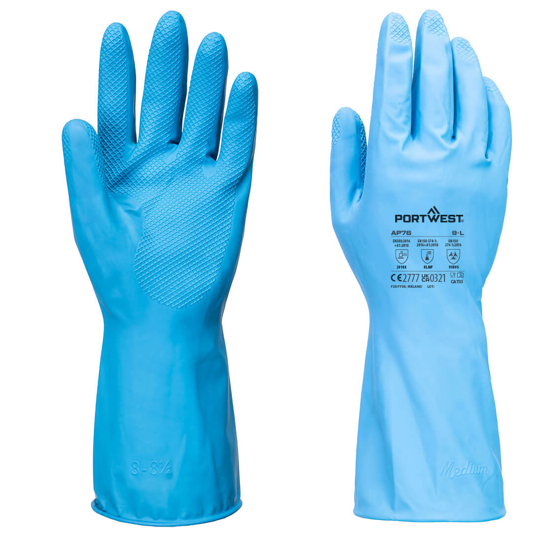 FD Chemical B Latex Light Gauntlet (Pk12) Blue FD Chemical B Latex Light Gauntlet (Pk12) Blue