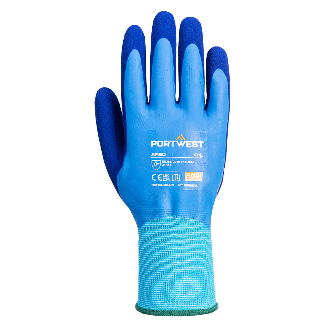 Grip 13 Latex Foam Aqua Glove Blue Grip 13 Latex Foam Aqua Glove Blue