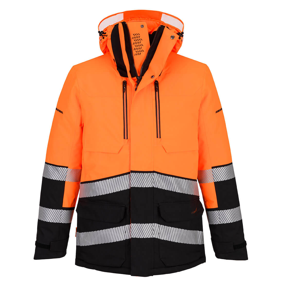 EV4 Hi-Vis Expedition Parka Jacket Orange/Black EV4 Hi-Vis Expedition Parka Jacket Orange/Black