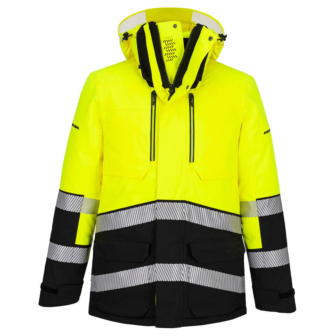 EV4 Hi-Vis Expedition Parka Jacket Yellow/Black