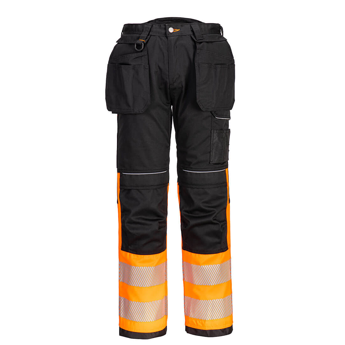 PW3 Hi-Vis Class 1 Holster Pocket Trousers Orange/Black PW3 Hi-Vis Class 1 Holster Pocket Trousers Orange/Black