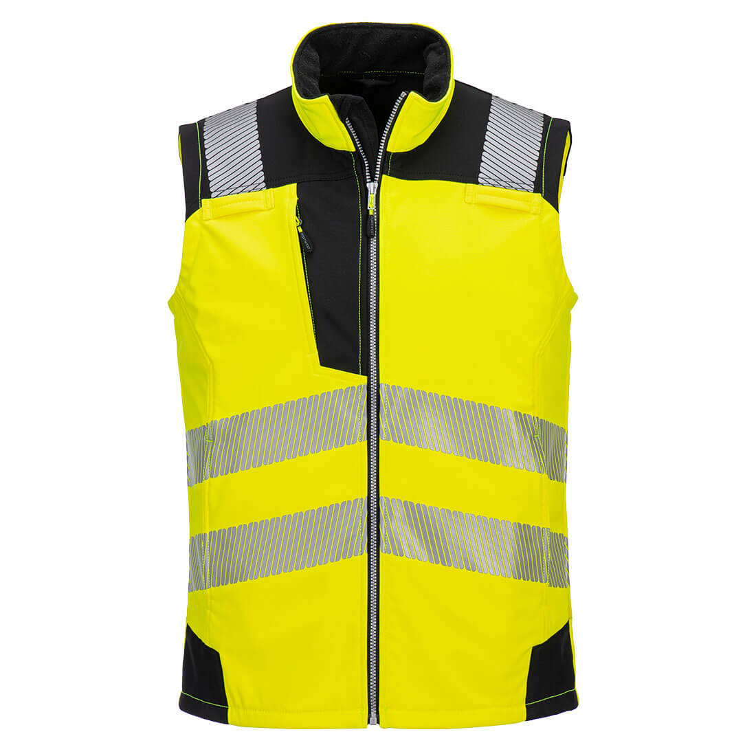 PW3 Hi-Vis Softshell Gilet (3L) Yellow/Black